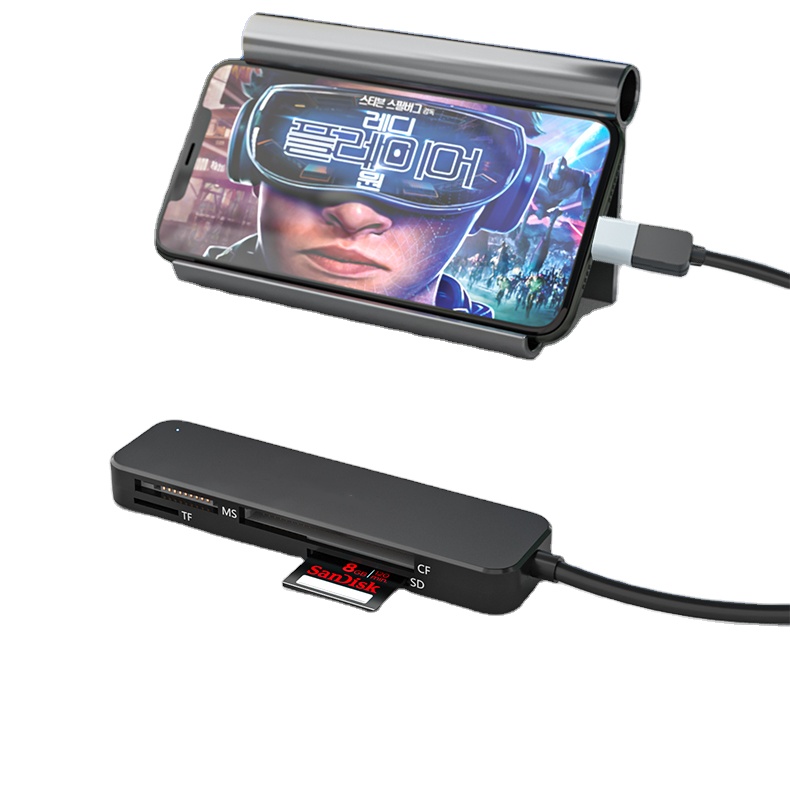 멀티 스트립 타입 C SD TF 카드 리더 USB 3.0 4 IN 1 휴대 전화 스마트 USB C PD 카드 리더